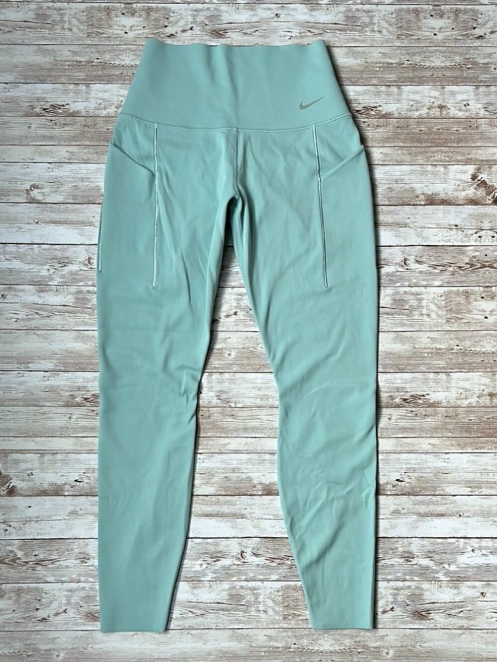 Nike Universa Women's Medium Support Leggings Mineral Teal sz Small Dri-Fit HR